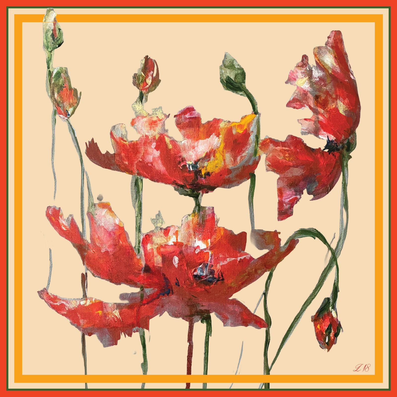 Silk scarf — N3